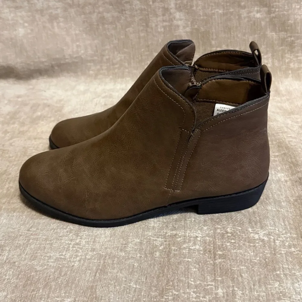Comfort by Alexis Bendel Brown Ankle Booties